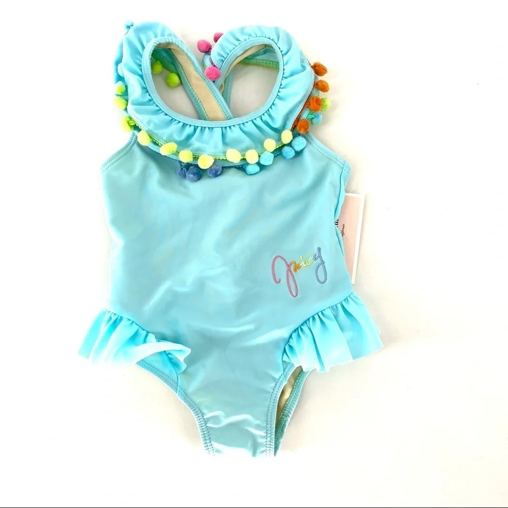 Juicy Couture Girls' One Piece Swimsuit